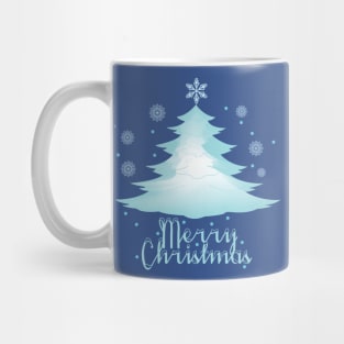 Blue Xmas tree Mug